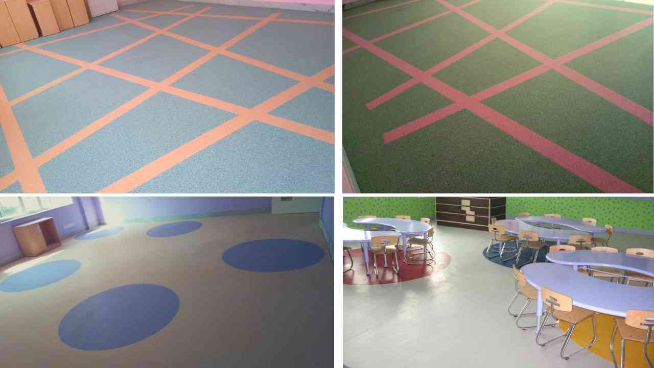 vinyl flooring Gurgaon, Sun City School flooring eductaion sector vinyl flooring